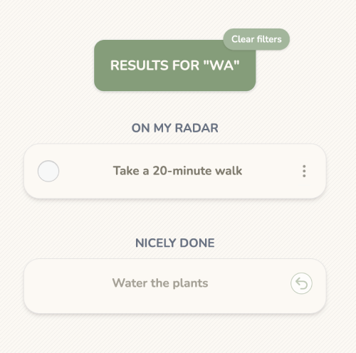 Search UI