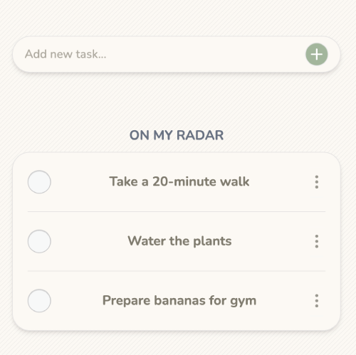 Task List UI